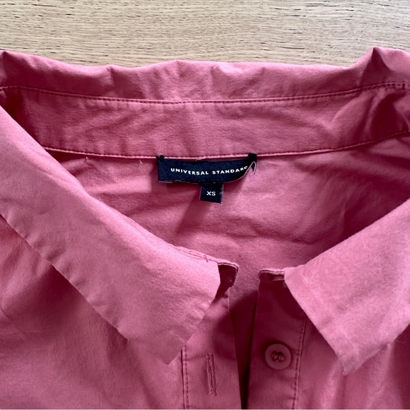Universal Standard The Danielle Shirt Dress in Pink - Picture 4 of 12